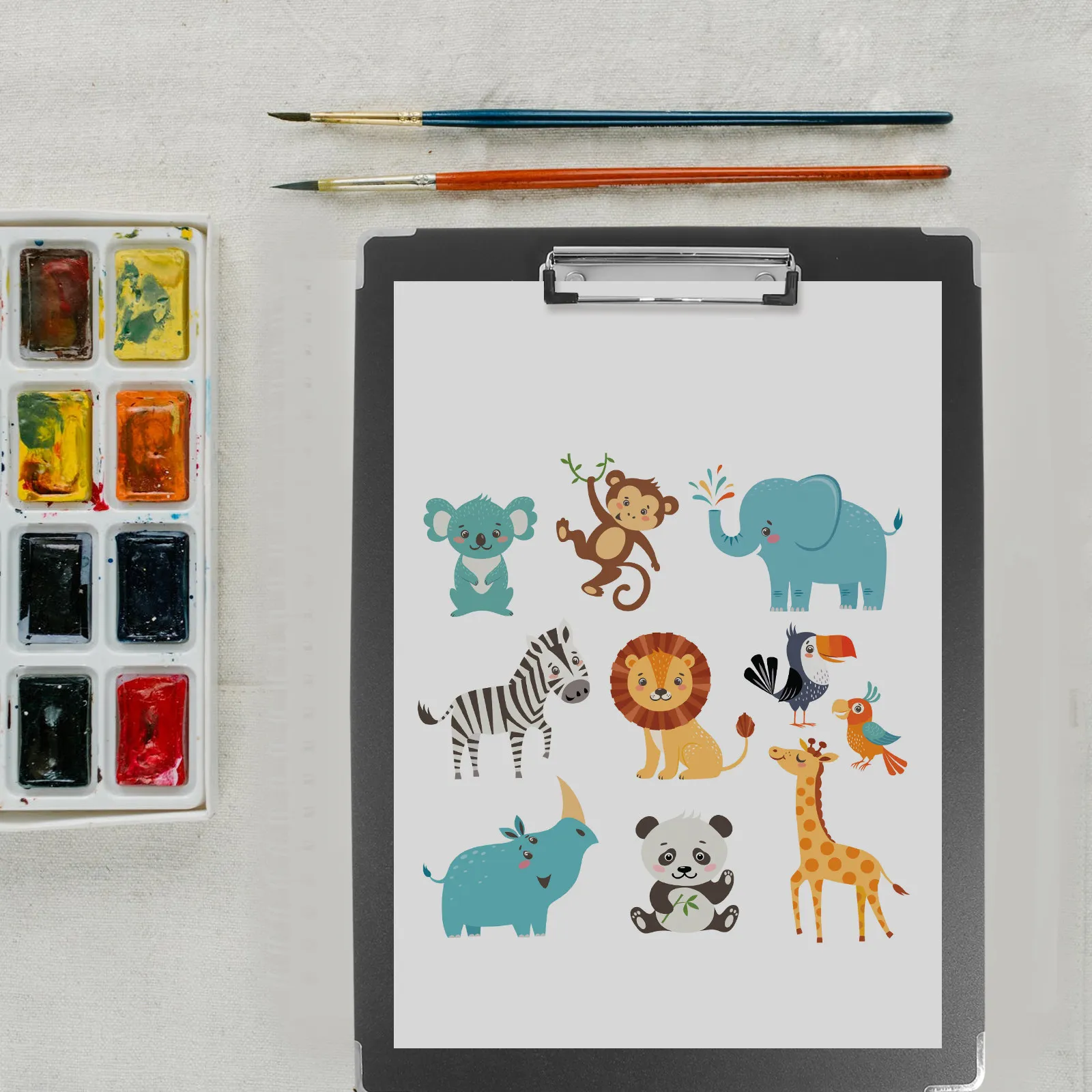 

Набор из 2 портативных планшетов-клипбордов для рисования и письма, пластиковые, для художников, для скетчинга, рисования и живописи, прочные, с металлическим каркасом, для путешествий, художественные принадлежности