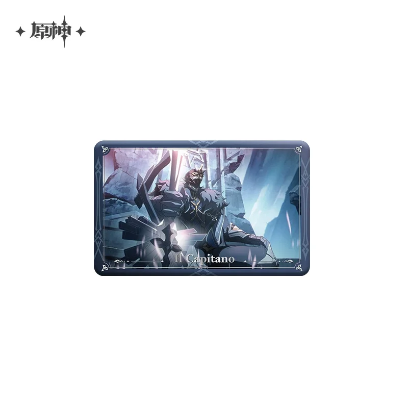Sunsyea Genshin Impact officiële merchandise miHoYo originele herinneringen van dit leven CSZY badgekarten set bladwijzer II Capitano