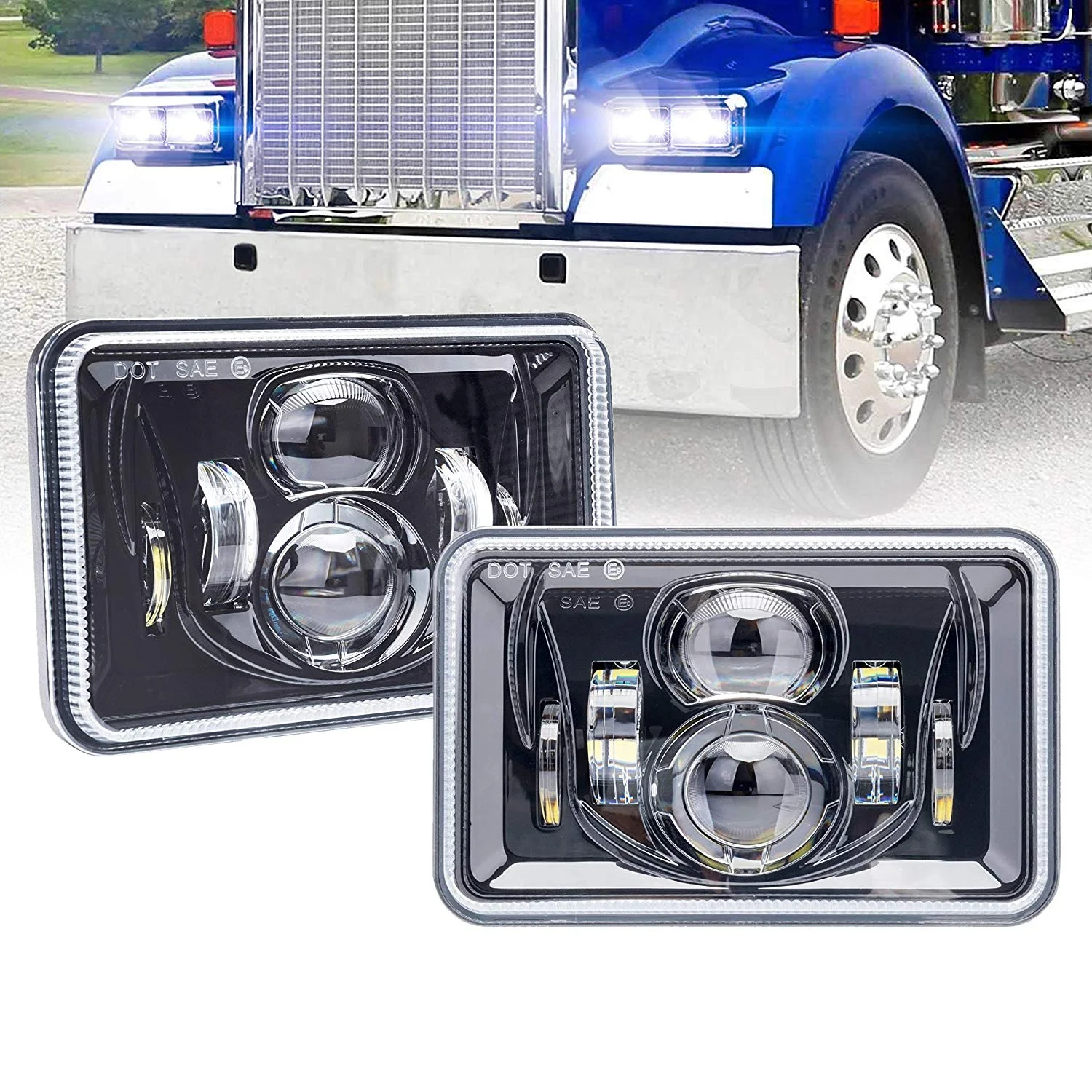 379 378 357 piezas para el sistema de iluminación del camión 4x6 faros llevados para piezas FLD 120 132 112