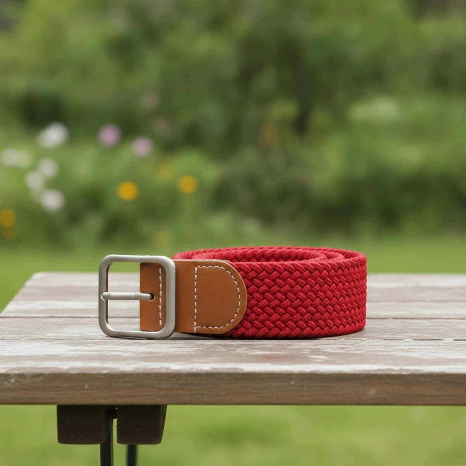 Braided Elastic Belt Comfortable Braided Stretch Belt Reinforced Long-Lasting for Jeans, Everyday Wear