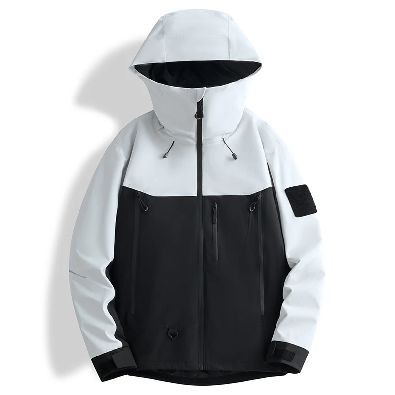 Montanhismo caminhadas jaqueta ao ar livre com capuz resistente ao vento à prova dwindproof água roupas masculinas de alta qualidade confortável roupas masculinas