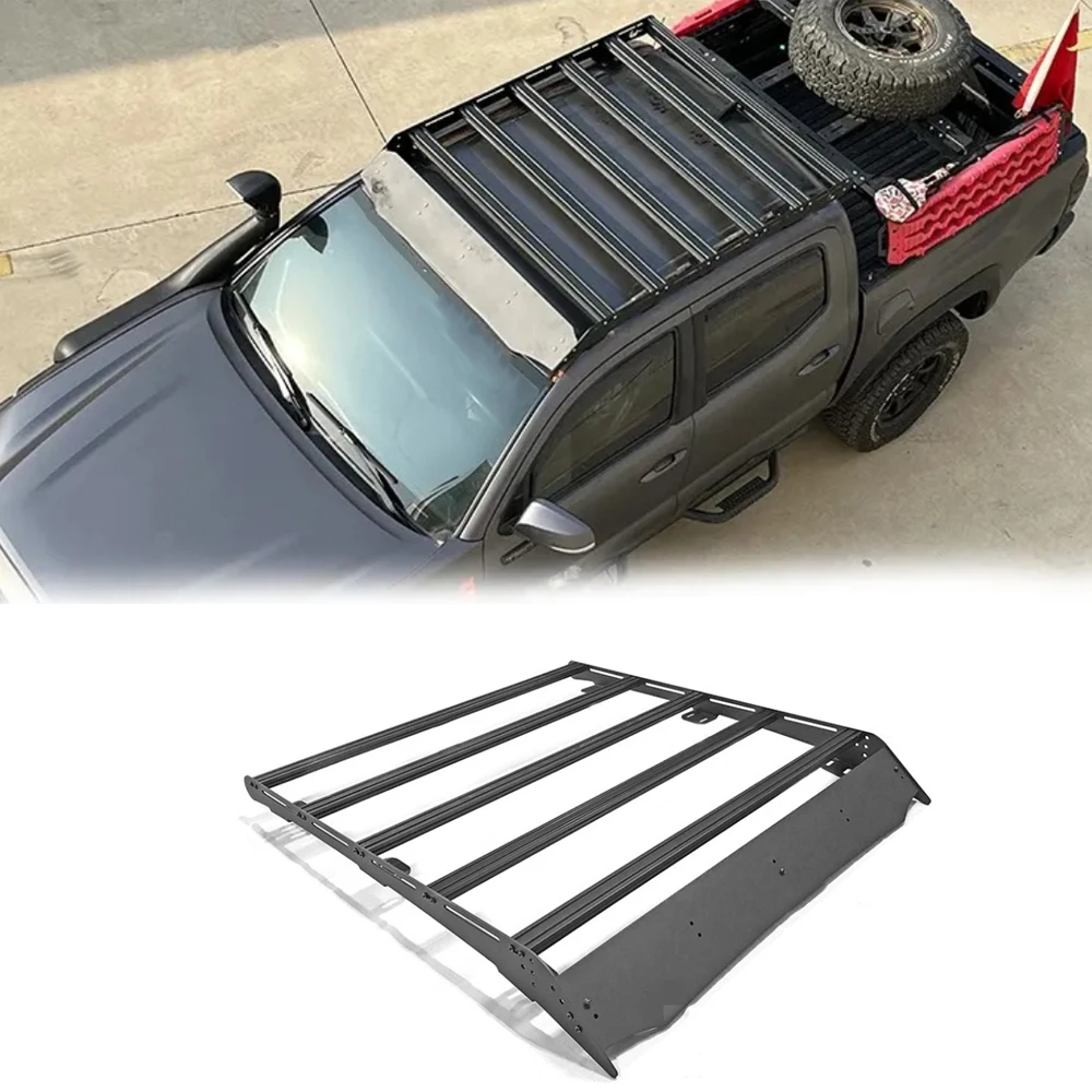 Top Roof Rack Luggage Holder Platform Carrier Exterior Racks For Toyota Tacoma 2005-2022 Off Road Car Accessories