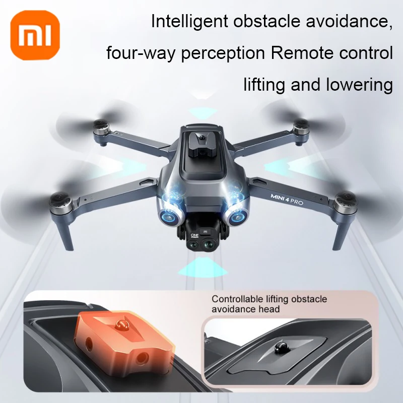 Xiaomi V600 Drone Mini 4 pro max Professional HD Dual Cameras Optical Flow Positioning Avoidance WIFI UAV GPS Quadcopter 2024new