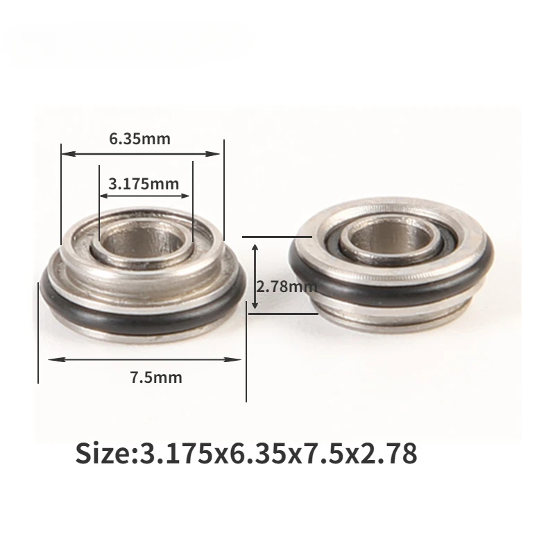 

5pcs High Speed Dental Turbine Bearings for WH RC-95/TE-95 BC/RC-98 RM Model Ceramic Ball Double Flange Bearing