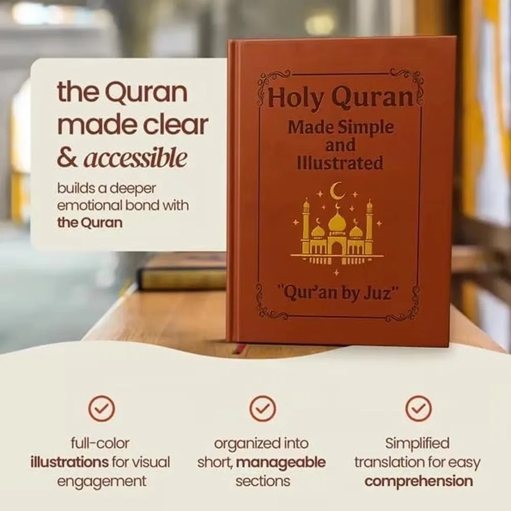 Beginners Men And Women  Journey to the Quran Study Guide - Easy Understanding Illustrated - Covers All 114 Chapters