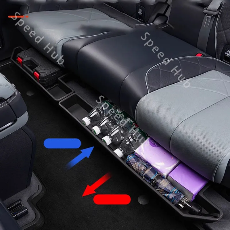 For Byd Equation Leopard 5 Denza B5 2024-2026 Special Rear Storage Box for Under Seat Storage Interior Items for Storage Box