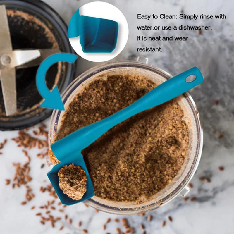 1/2 قطعة الدورية ملعقة للمطبخ Thermomix TM5/TM6/TM31 إزالة تقسيم الغذاء متعددة الوظائف دوارة خلط الطبول ملعقة #4