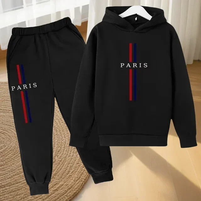 هوديس الأطفال للخريف والشتاء، مجموعات الصبي والفتيات، مجموعات ملابس الأطفال، مجموعات هوديي الخريف والشتاء للأطفال #2