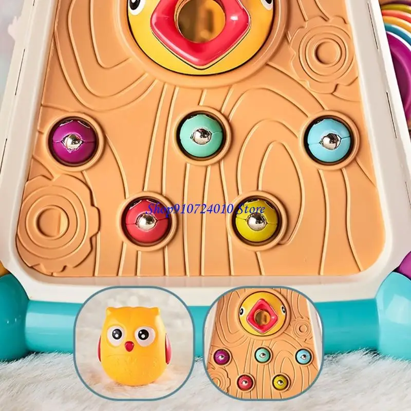 77HD Attività educativa Blocco giocattolo per bambini 7in1 Punti puzzle giocattolo con smistamento del colore stimolazione a