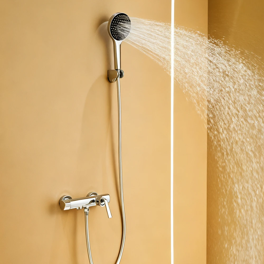 Système de douche thermostatique intelligent et moderne de luxe pour salle de bains, robinets mélang