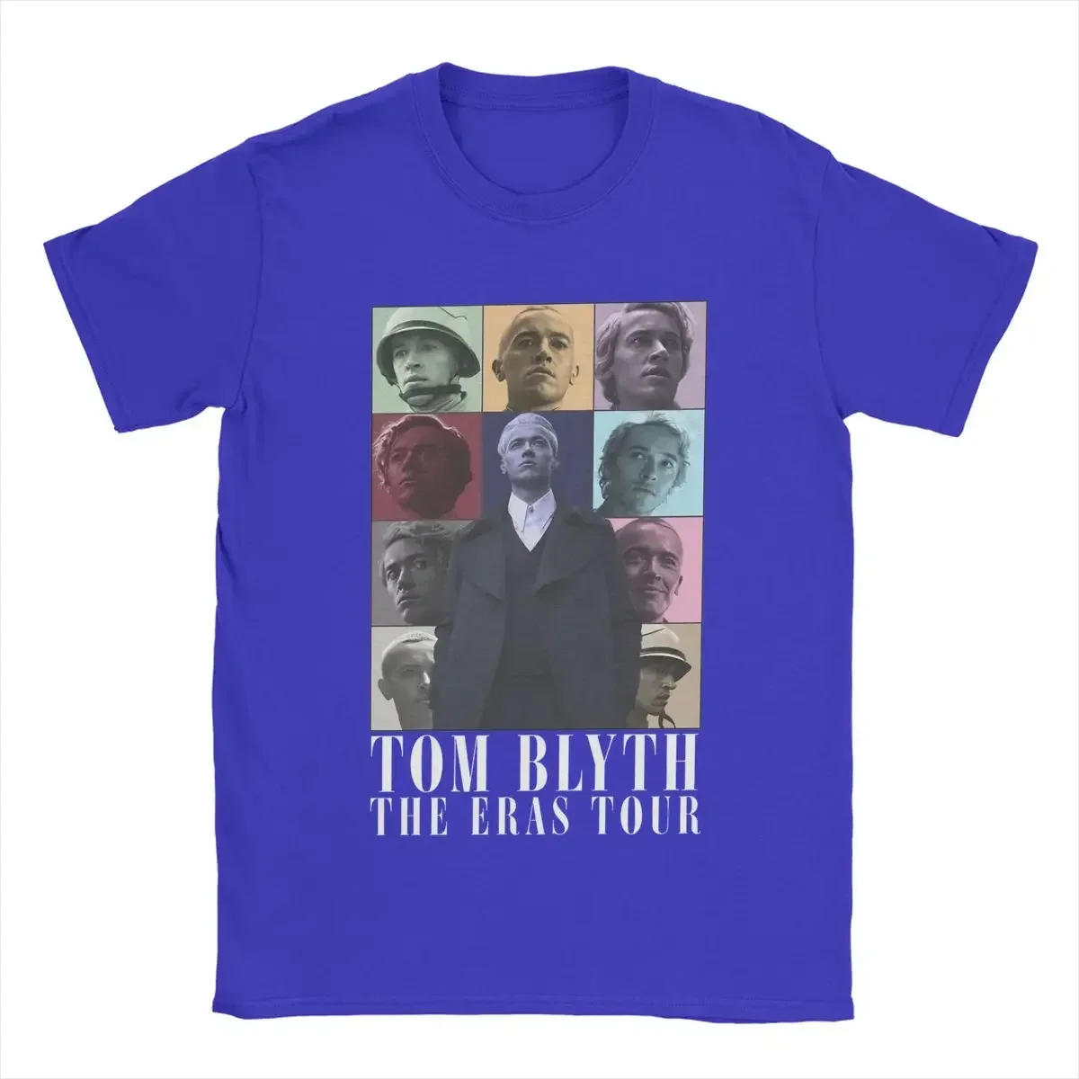 100% pamuk giyim Vintage kısa kollu ekip boyun Tee gömlek artı boyutu T-Shirt Erkekler Tom Blyth Eras tur T Shirt  men clothing