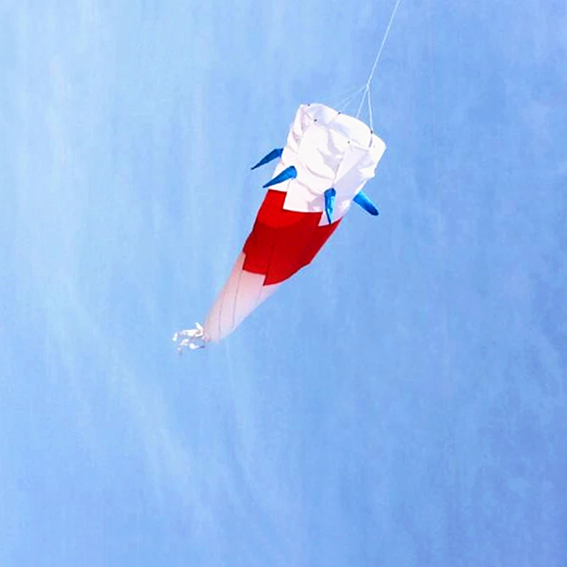 Calcetines de viento grandes para pipa, colas de pipa, tela de nailon ripstop, pipa inflable de rebote de aire, pipa voladora, pipa eléctrica, calamar de baile