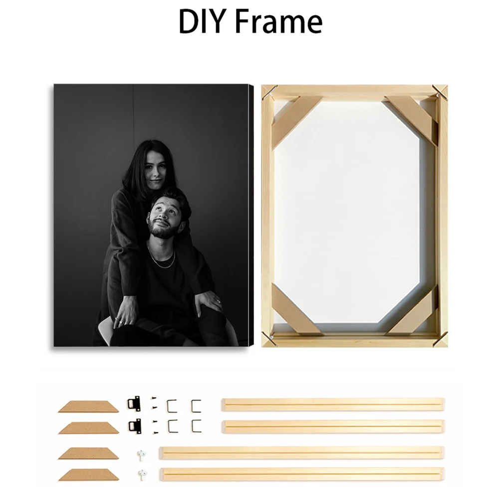 1 قطعة صورة مخصصة مع إطار DIY أو ملصق بدون إطار، طباعة قماشية مخصصة لعيد الفصح، لوحة معلقة قابلة للتخصيص