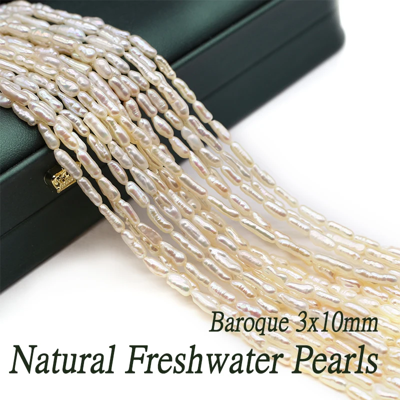 

Natural Freshwater Baroque Pearl Beads Real Cultured Loose Spacer Bead for Jewelry Making DIY Bracelet Necklace 14inch