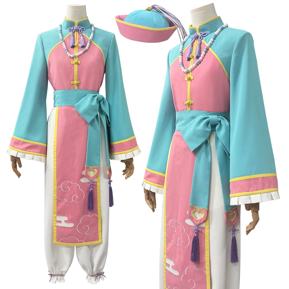 HOLOUN Yugi Amane Cosplay Costume Toilet-Bound Hanako-kun Anime Halloween Convention Christmas Chinese Style Outfit Top Pants