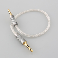 8 Cores Pure Silver 4.4 Balanced Male to 4.4mm Plug Cable Audio Line