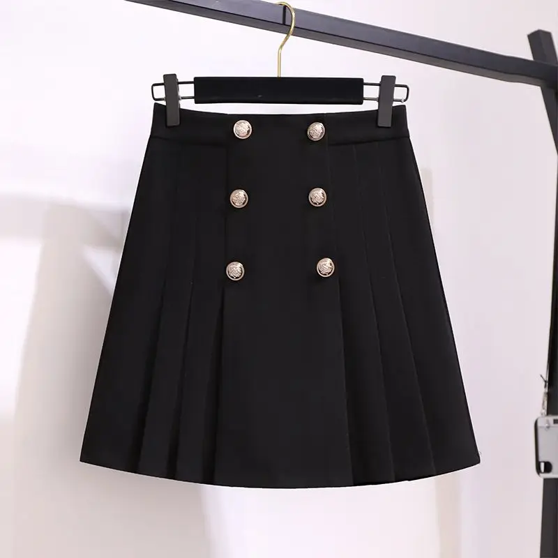 Women's 2023 Autumn/Winter New Suit Academy Style Doll Neck Striped Sweater Slim Versatile Short Skirt Two Piece Set Fashion