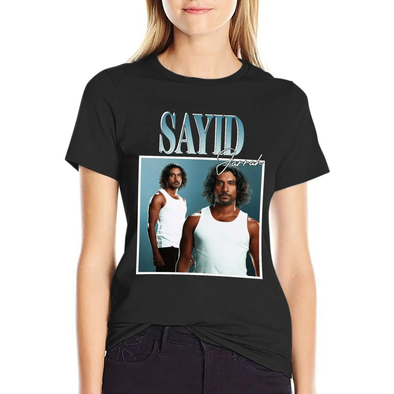 

sayid jarrah T-Shirt anime clothes aesthetic clothes animal print quick drying Women's t-shirt