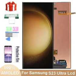 Pantalla táctil LCD SUPER AMOLED para Samsung Galaxy, digitalizador con defectos, 6,8 pulgadas, S23 Ultra, S918, SM-S918B, S918U, S918B/DS