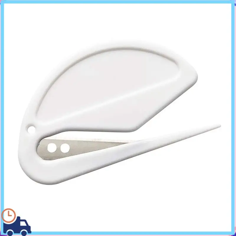 Latest Paper Cutter, Letter Opener, ABS Envelope Cutter, Mail Letter Opener With Bladed Paper Knife, Three Packs, White