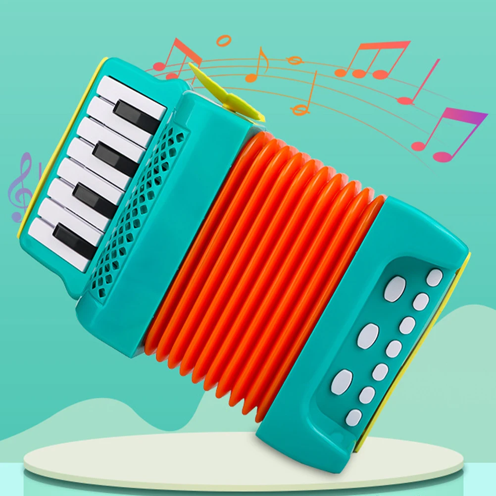 

1pc Accordion Children's Toy Plastic Accordion Cartoon Fun Accordion For Kids Stage Performance Preschool Music Instrument