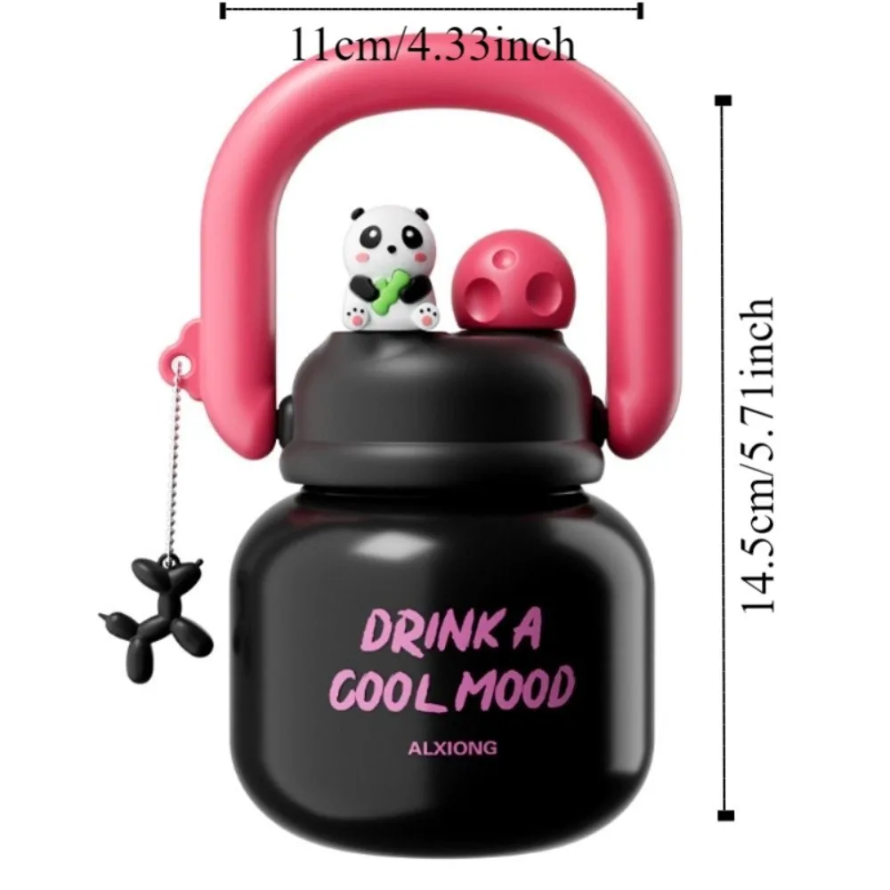 With Straw Insulated Water Bottle 316 Stainless Steel 650ML Portable Insulation Cup Large Capacity Portable