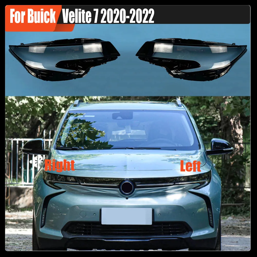 

For Buick Velite 7 2020-2022 Car Head Light Lamp Caps Headlamp Shell Transparent Lampshade Lampcover Headlight Cover