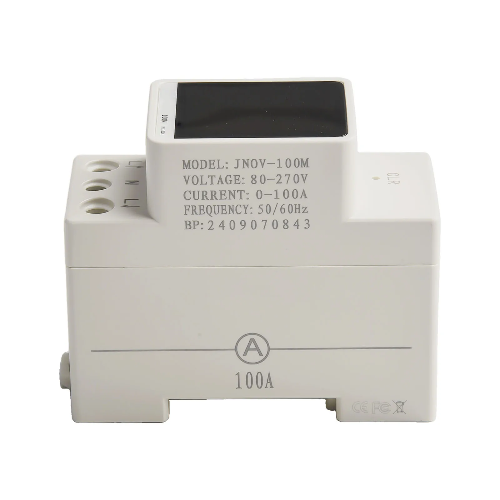 Electricity Meter Digital Meter 100A AC80-270V Easy To Install High-quality Material Key Reset Function Multifunctional DIN Rail