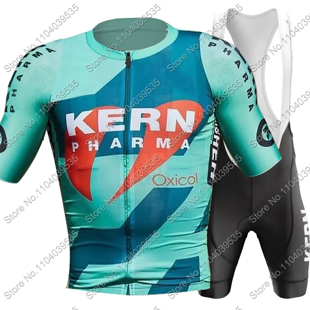 2025 Kern Pharma Team Cycling Jersey Set Summer Men Bicycle Spain Clothing Road Bike Shirts Suit Bicycle Bib Shorts MTB Maillot