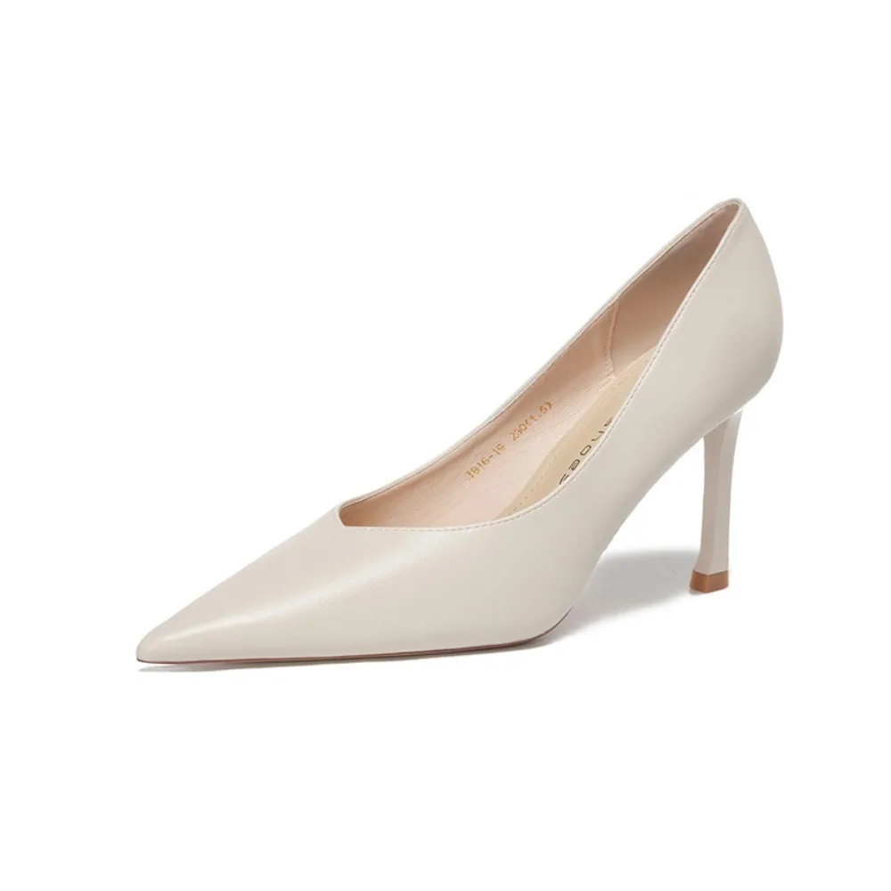 

Woman Heeled Shoes New Pointed Professional High Heels Women's Thin Heel Commuter Single Shoes Shallow Mouth Versatile