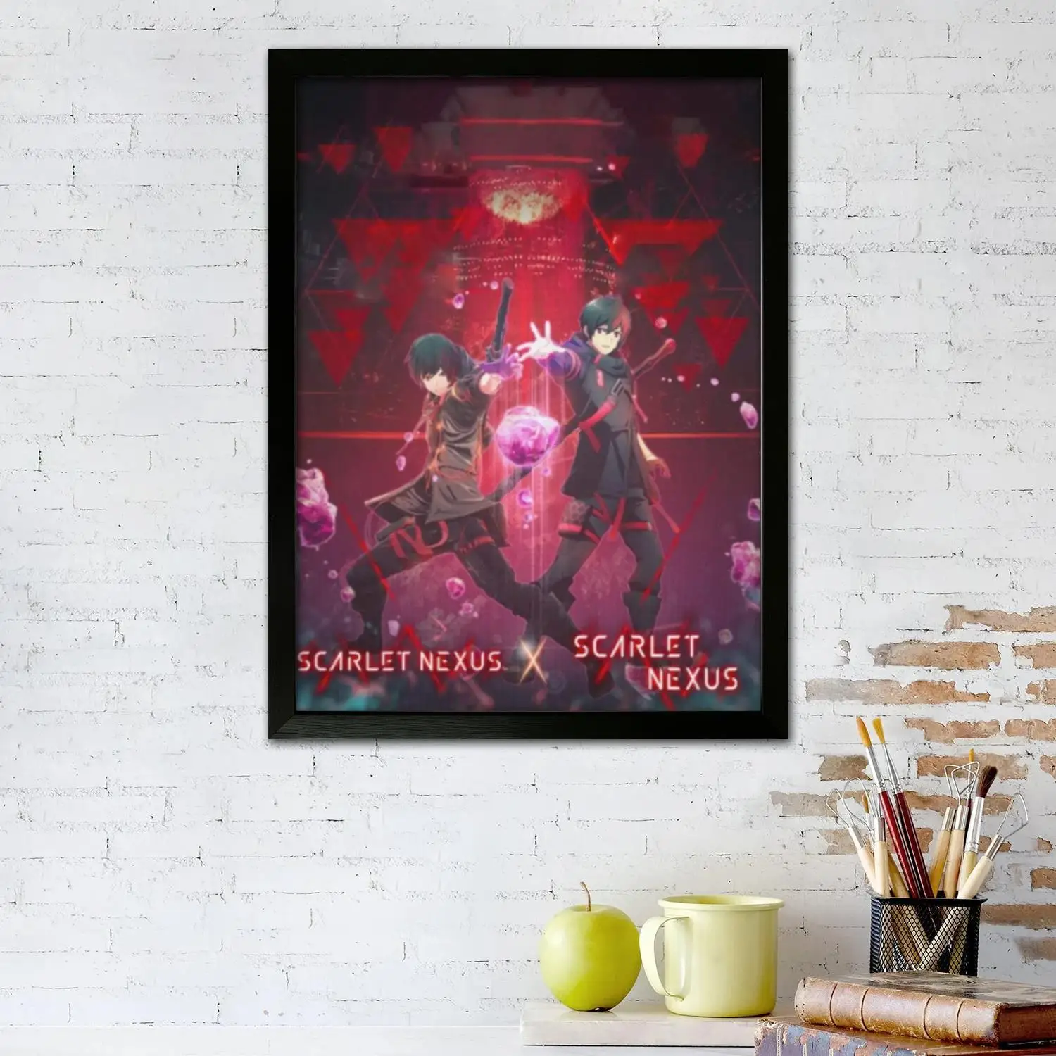 Scarlet Nexus Canvas Art Poster and Wall Art, Picture Print, Modern Family Bedroom Decor, Posters,Decorative painting