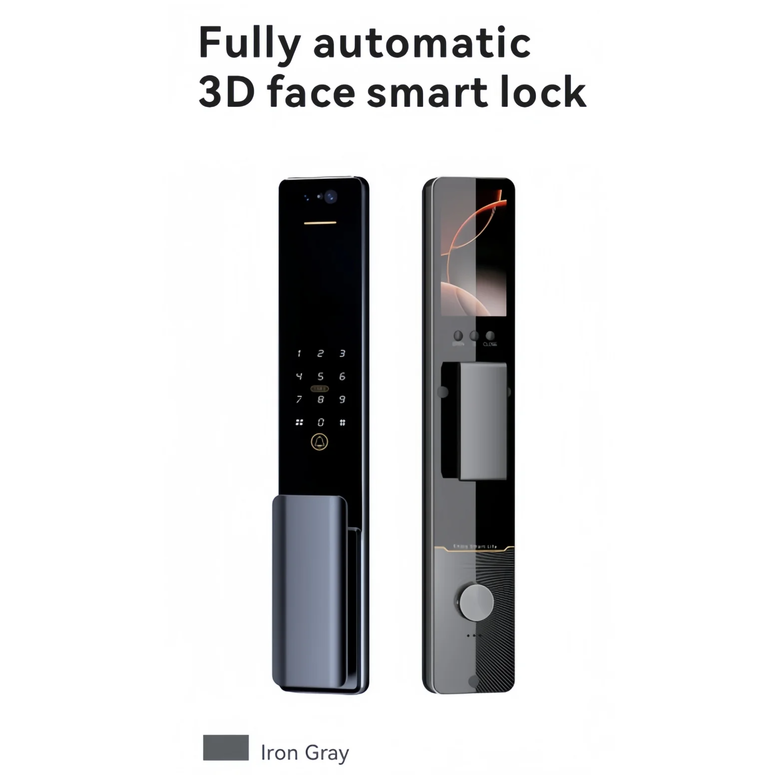 3D Face Palm Vein Aluminum Alloy Door Lock With Fingerprint Key Card Tuya App & WiFi Remote Control Smart Home Camera OEM/ODM
