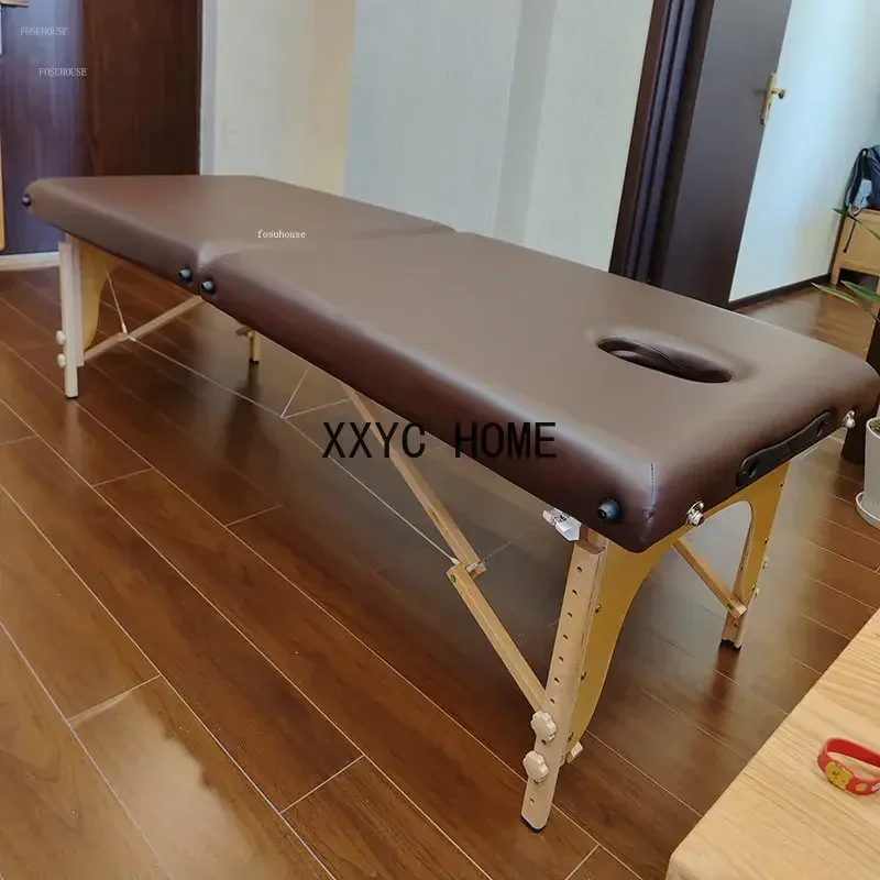 Home Folding Massage Tables Multi-functional Chinese Medicine Physiotherapy Beds Portable Hand-held Tattoo Embroidery Beauty Bed