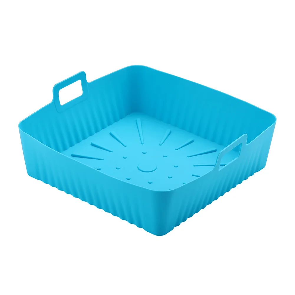 Compatible With Air Fryer Models Baking Tray As Picture Silicone Baking Mat Dishwasher Safe Heat Resistant Silicone