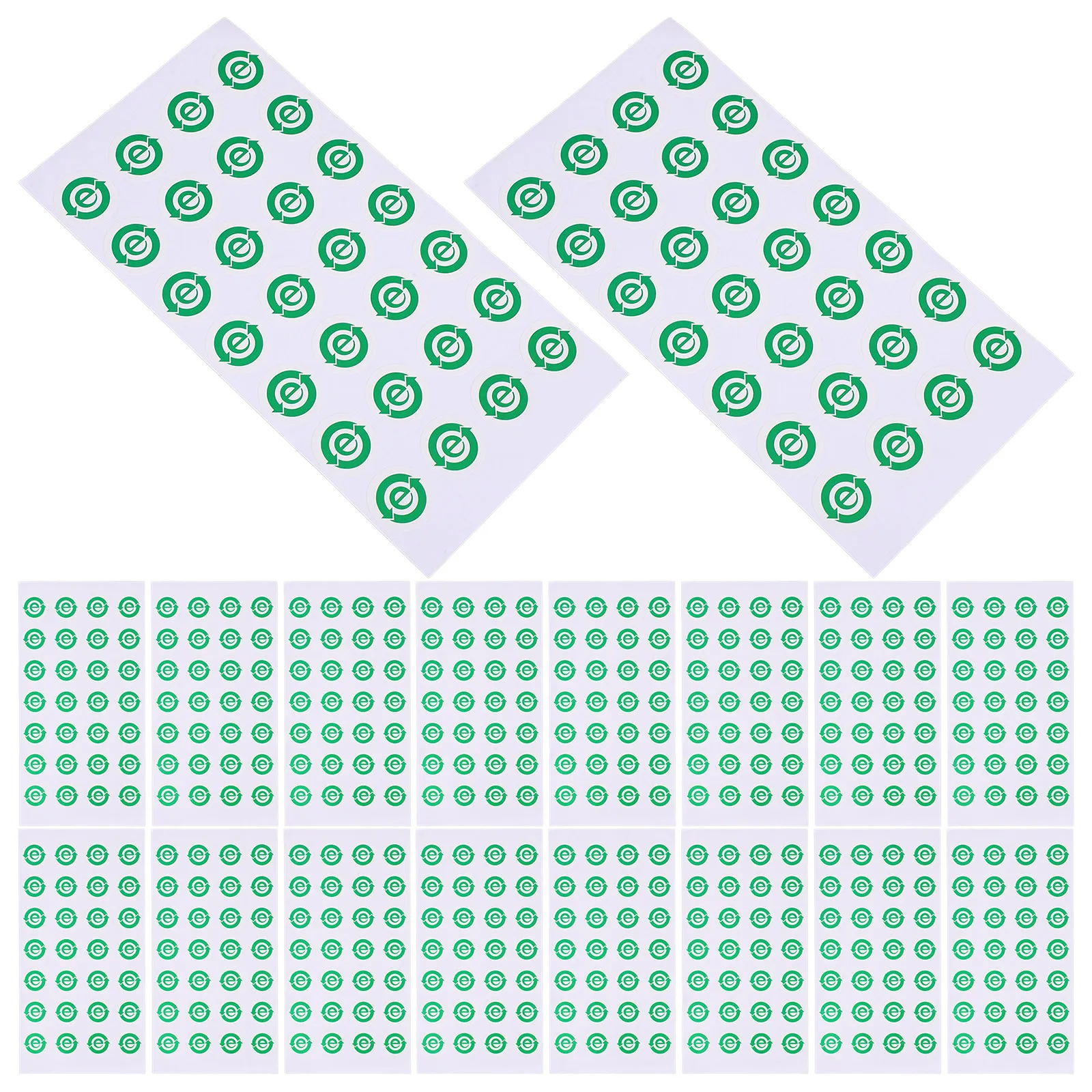 

500Pcs Sustainable Packaging Labels Recycle Decals for Electronics Easy Apply Water Resistant Stickers for Product Sorting