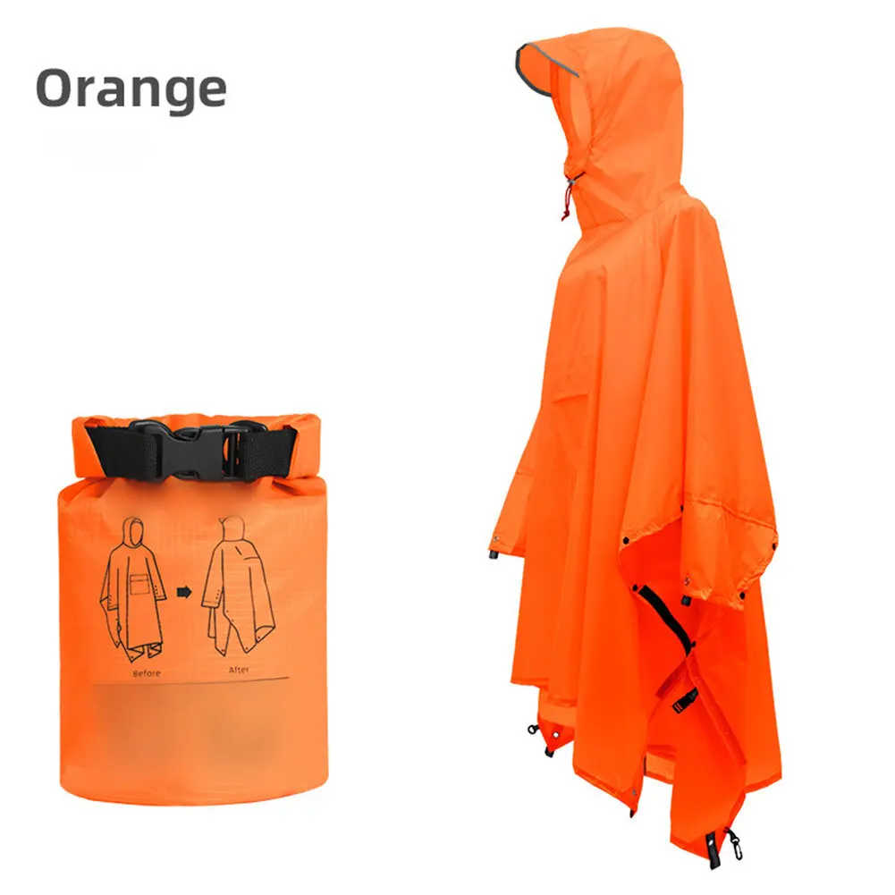 

Многофункциональный портативный дождевик для защиты от дождя, сверхпрочный дождевик, земляной тент, многофункциональный дождевик из износостойкой ткани