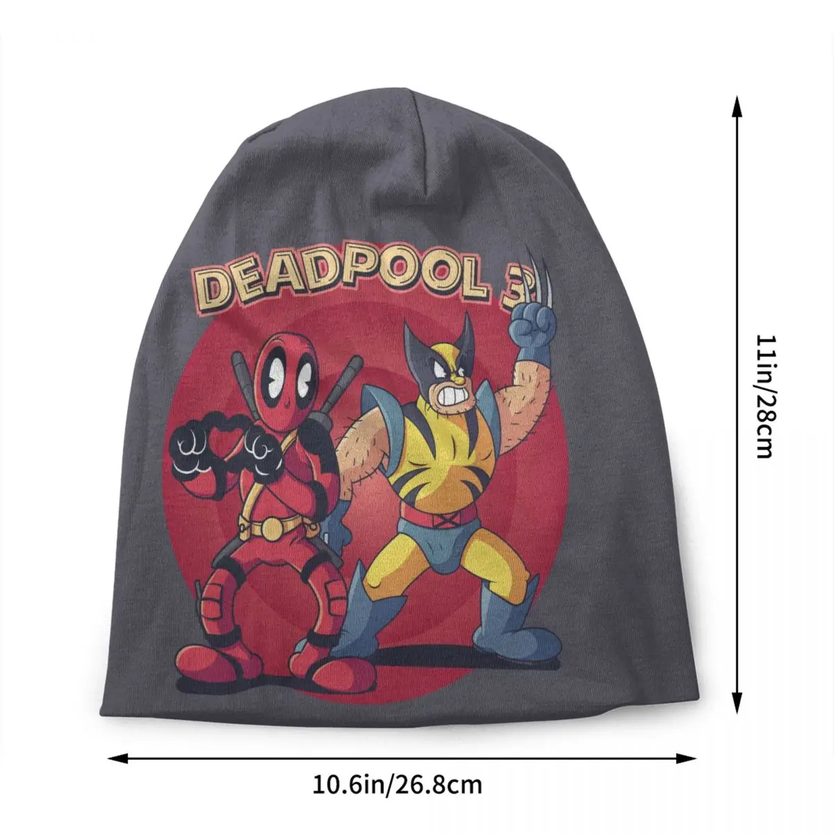 Custom Deadpool Skullies Beanies Caps Men Women Unisex Streetwear Winter Warm Knitted Hat Adult Wolverine Bonnet Hats