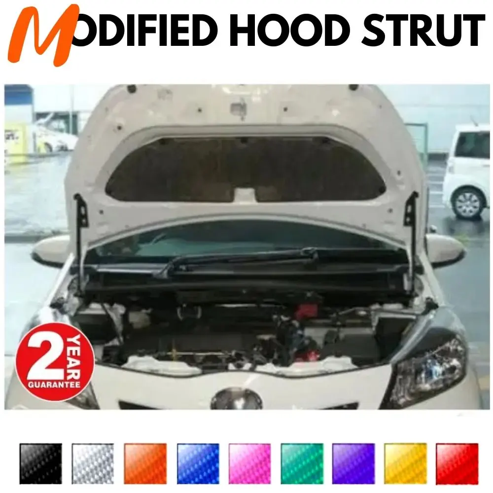 

Front Hood Struts for Toyota Yaris (XP130) 2010-2020 Shock Lift Supports Bonnet Gas Dampers Springs No-Drill