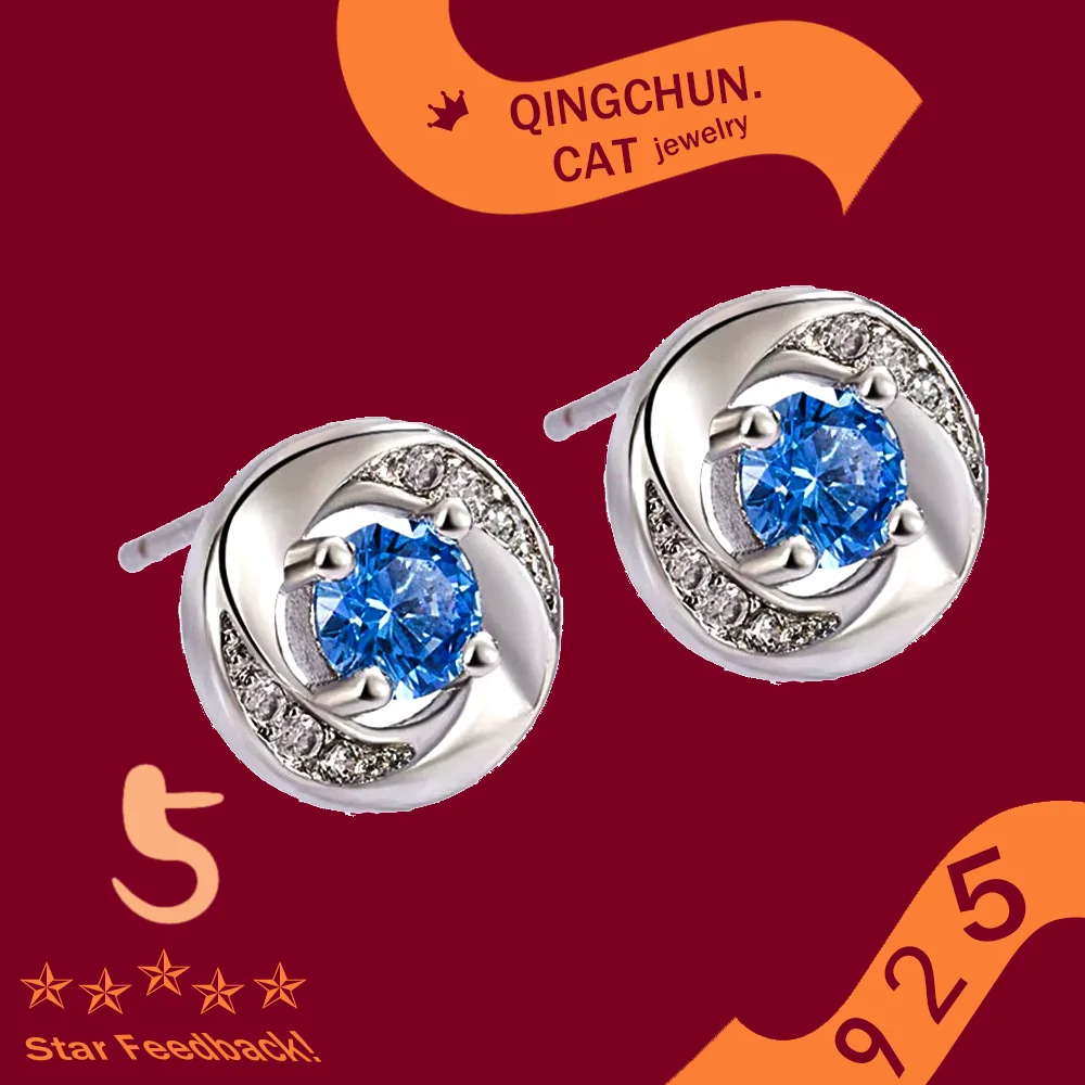 

1.0ctw Moissanite Stud Earring Modern Design Fashion Daily Jewelry Gift Original 925 Sterling Silver Earrings For Women