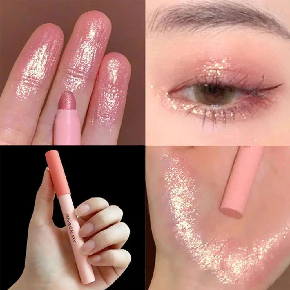 Matte Pink Shadow Pencil Long lasting Cosmetic Pen Makeup Eyeshadow Eye Socket Highlight