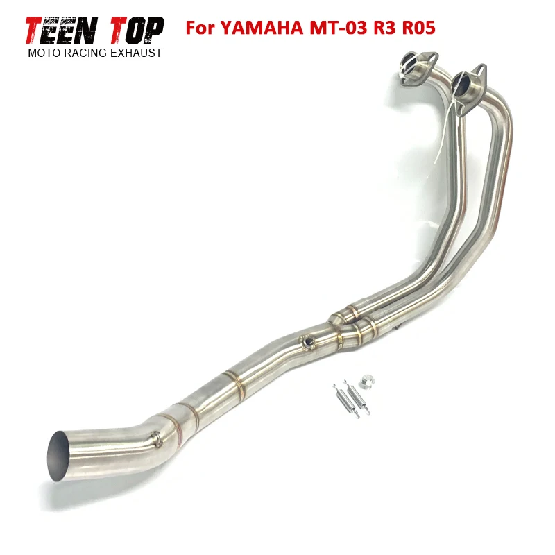 

For Yamaha R3 MT03 Exhaust Pipe Motorcycle Exhaust Header 304SUS Exhaust Front Link Pipe MT-03 Escape Moto Connect 51mm Silencer