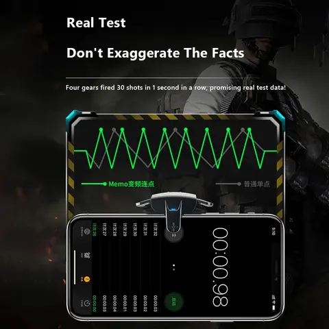 Mobil spelkontroll för PUBG Knives Out AK05 Fysisk kartläggning Turbo Fire Aim Button Gamepad för mobiltelefon Smartphone 10 best sales bape x pubg - №2