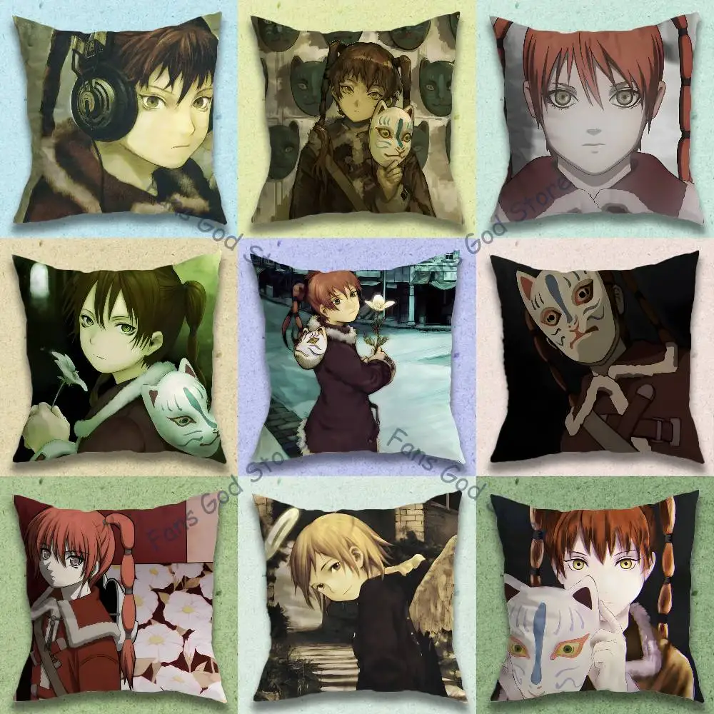 T-TexhnolyzeS Ran Anime Celebrity Merchandise All-Match Printed Pillow Case Sofa Car Office Room Decoration Protector