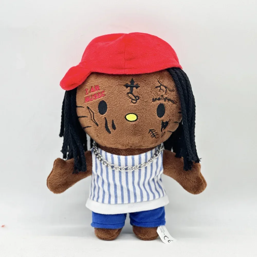 Hello Kitty As Lil Wayne Animation Plush Doll Plushies Stuffed Toys Cute Cartoon Kids Boys Girls Birthday Christmas Gifts