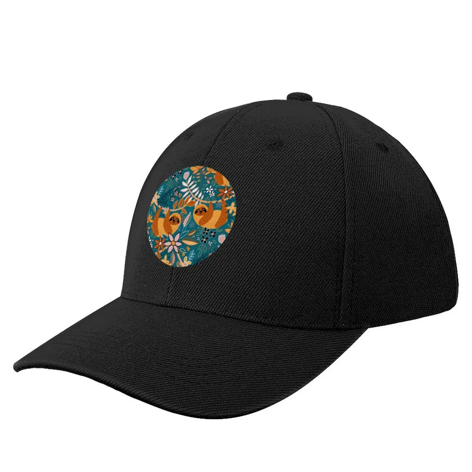 

Happy Boho Sloth FloralCap Baseball Cap Golf Hat Golf Wear For Women 2024 Men's