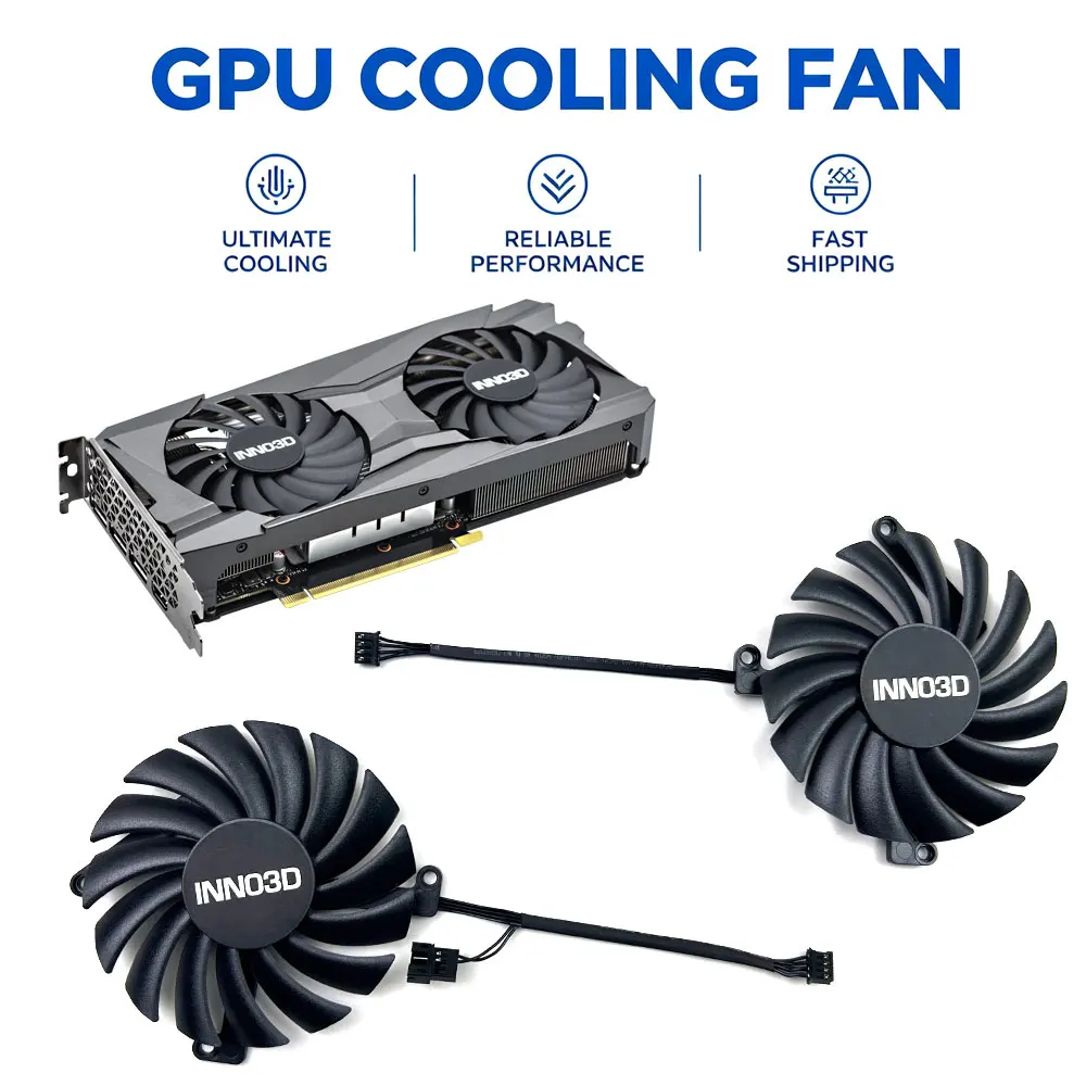 NEW Cooling Fan 87MM 4PIN CF-12910S For INNO3D GEFORCE RTX 3070 TWIN X2 LHR video card fans
