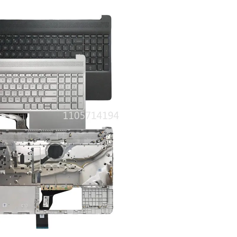 NEW US Keyboard for HP 15-EF 15S-EQ 15-DY 15S-FQ TPN-Q222 Laptop Palmrest Upper Cover Top Case Backlit L63578-001 L63579-001