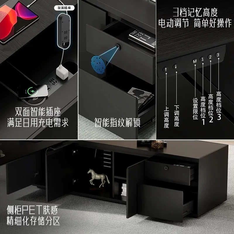 Ca-1  Intelligent Lifting Boss Desk Office Manager Desk Supervisor  Senior Sense President Desk