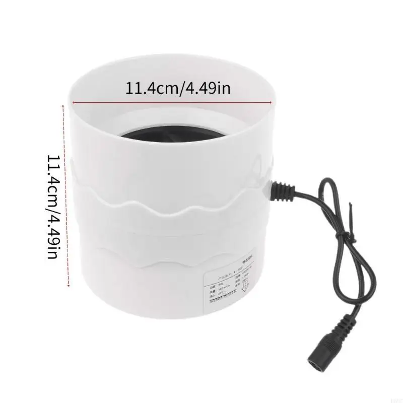 H58C 4 بوصة مروحة العادم المنزل مضمنة الأنابيب مروحة قناة الحمام النازع التهوية المطبخ المرحاض جدار مروحة تهوية الهواء