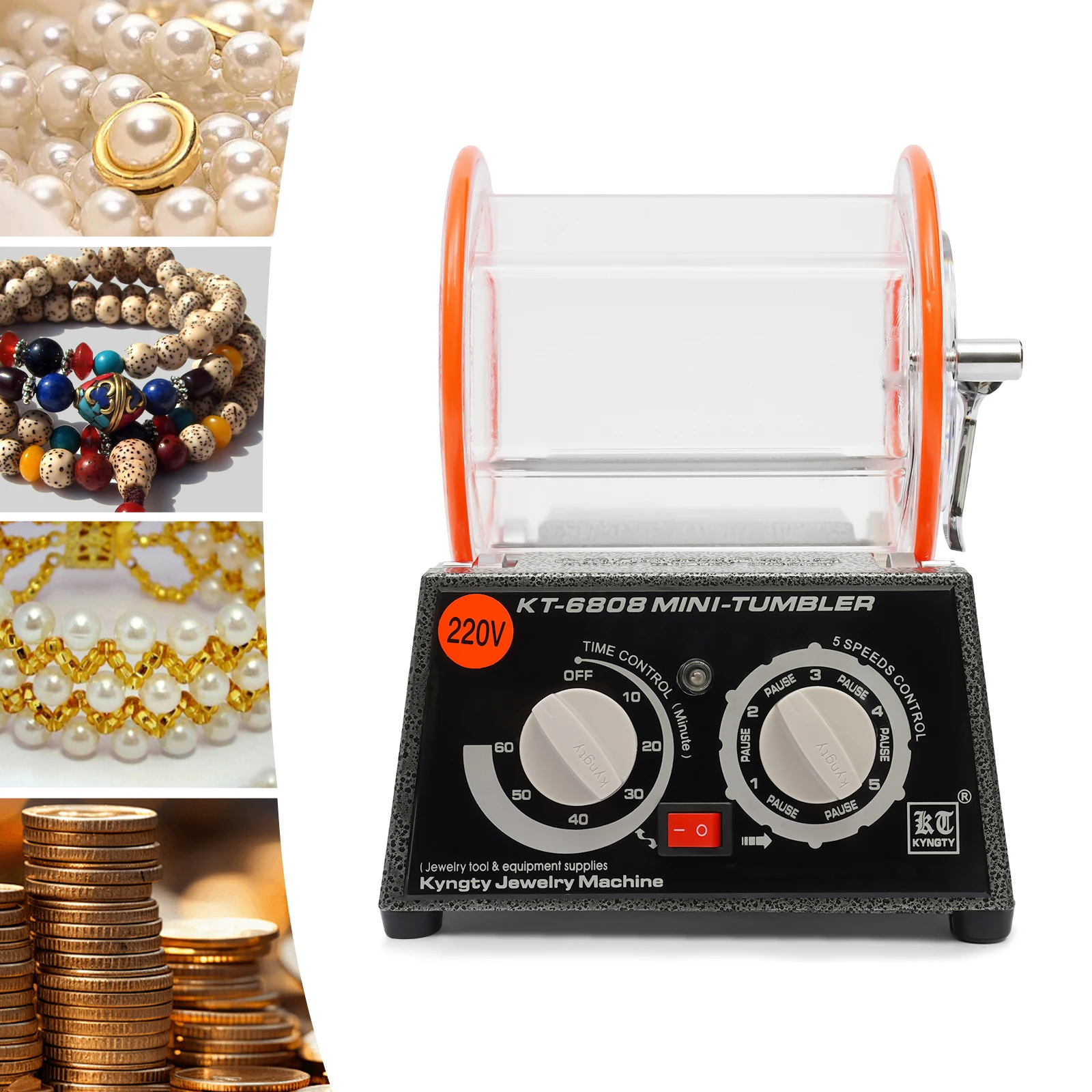 

Jewelry Polishing Machine - Adjustable Variable Speed Desktop Grinding Machine Polishing and Polishing Machine
